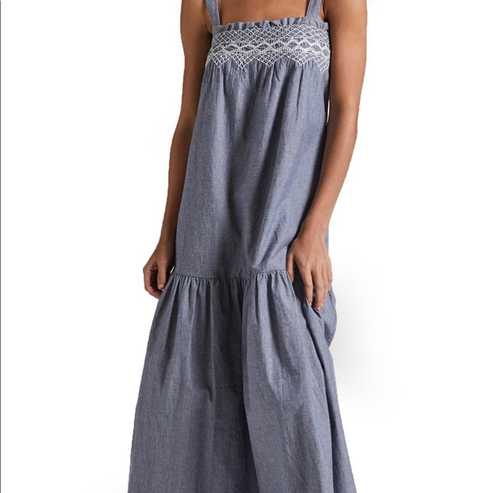 Current/Elliott
The Rancher Chambray Maxi Dress.